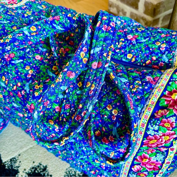 *VINTAGE 1998* VERA BRADLEY Bluebird Collection Spring 1998 Luggage SET Duffle - Picture 12 of 16